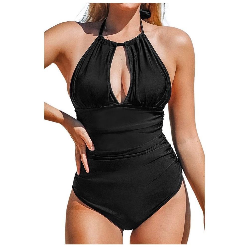 Cupshe halter top tummy control swimsuit S
